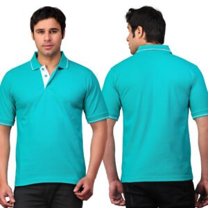 men's -pure-organic-cotton-electric green-polo-regular-t-shirt